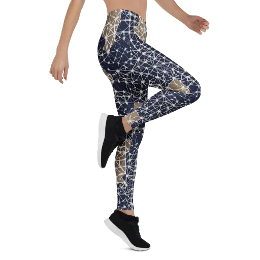 Ivory Interlace on a Leggings