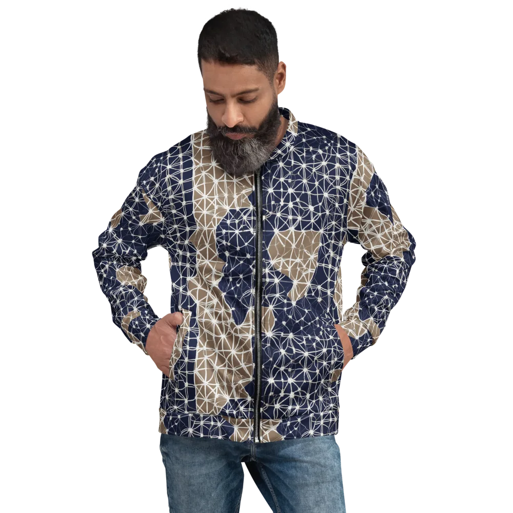 Ivory Interlace on Bomber Jacket — Front