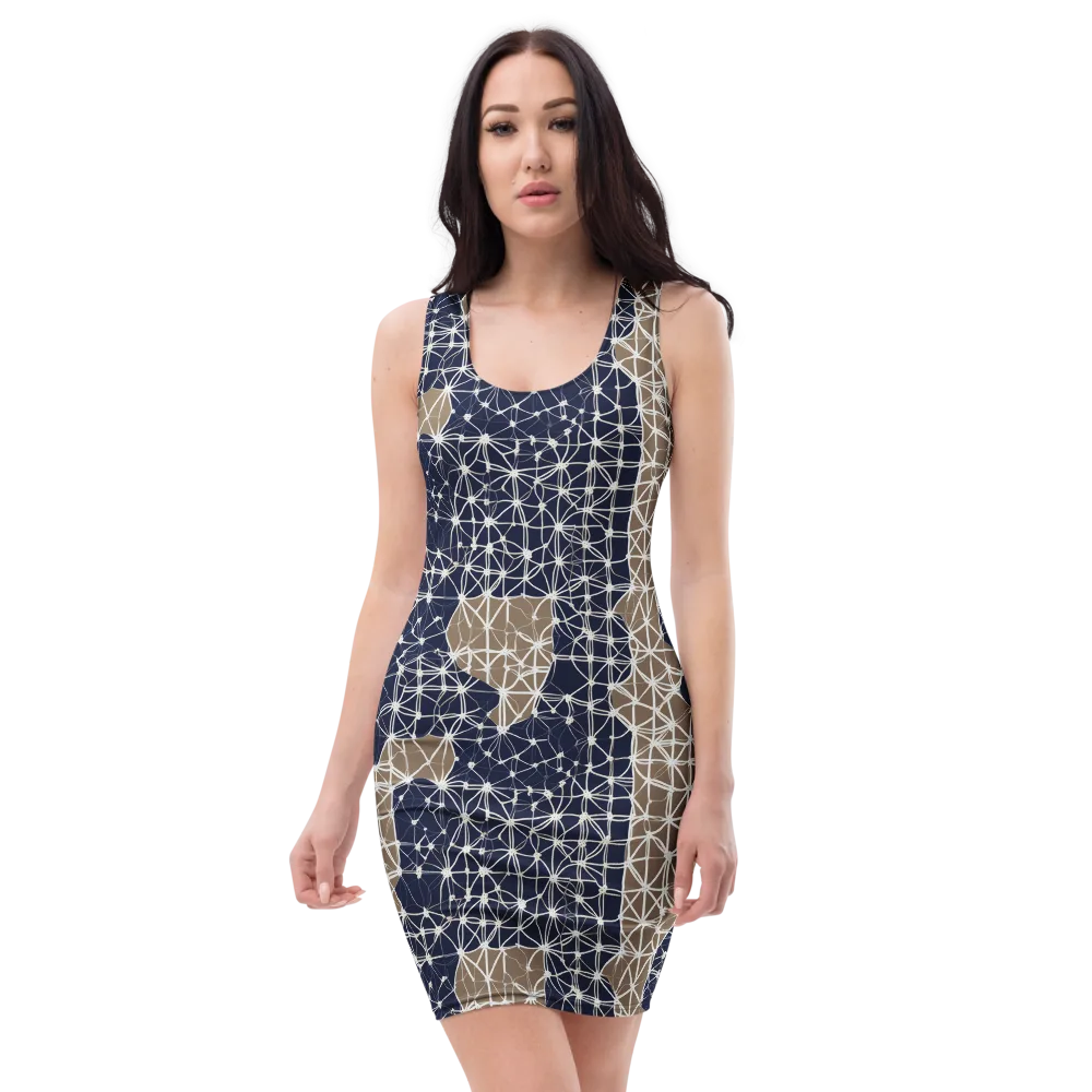 Ivory Interlace on Bodycon Dress — Front