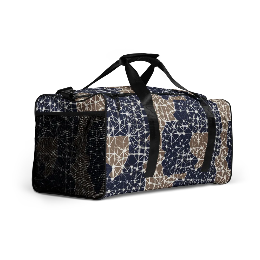 Ivory Interlace on Duffle Bag — Right Front