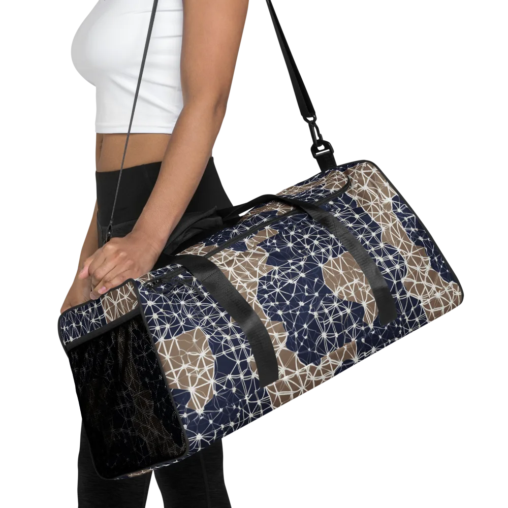 Ivory Interlace on Duffle Bag — Front