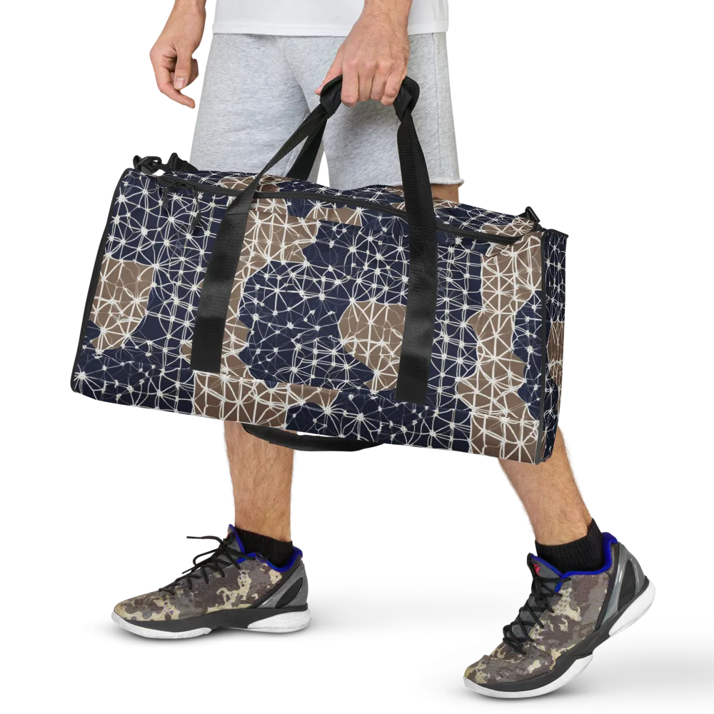 Ivory Interlace on Duffle Bag — Front
