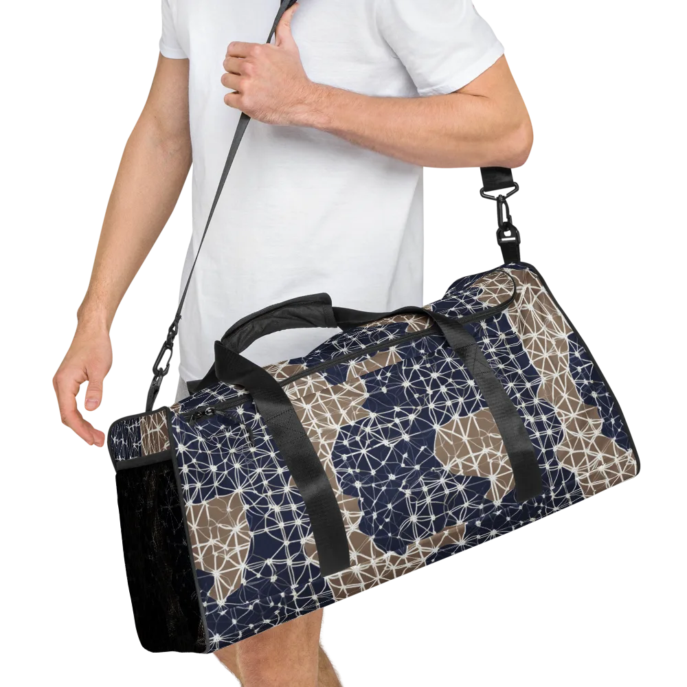 Ivory Interlace on Duffle Bag — Right Front