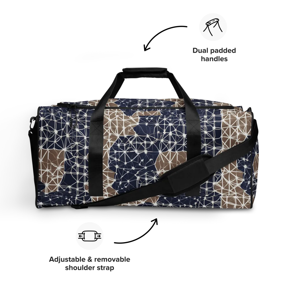 Ivory Interlace on Duffle Bag — Front