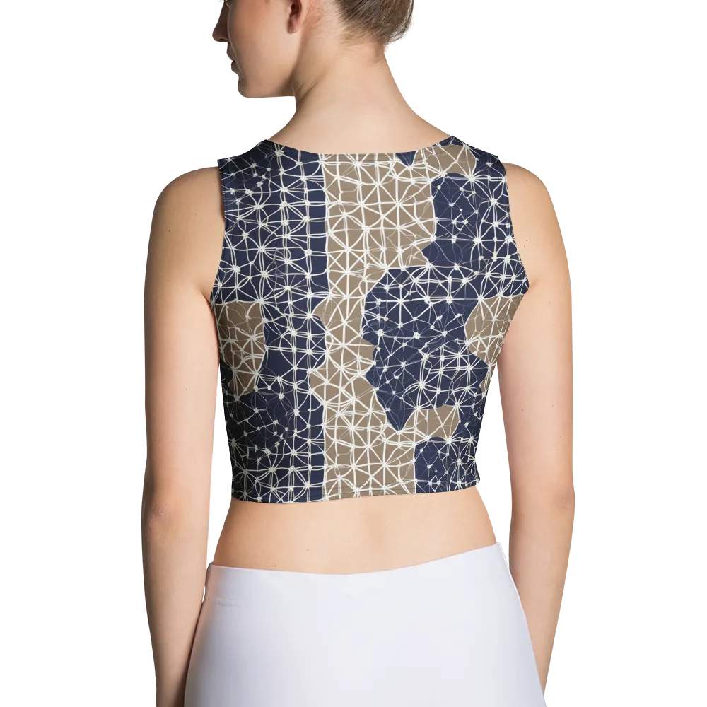Ivory Interlace on Crop Top — Back