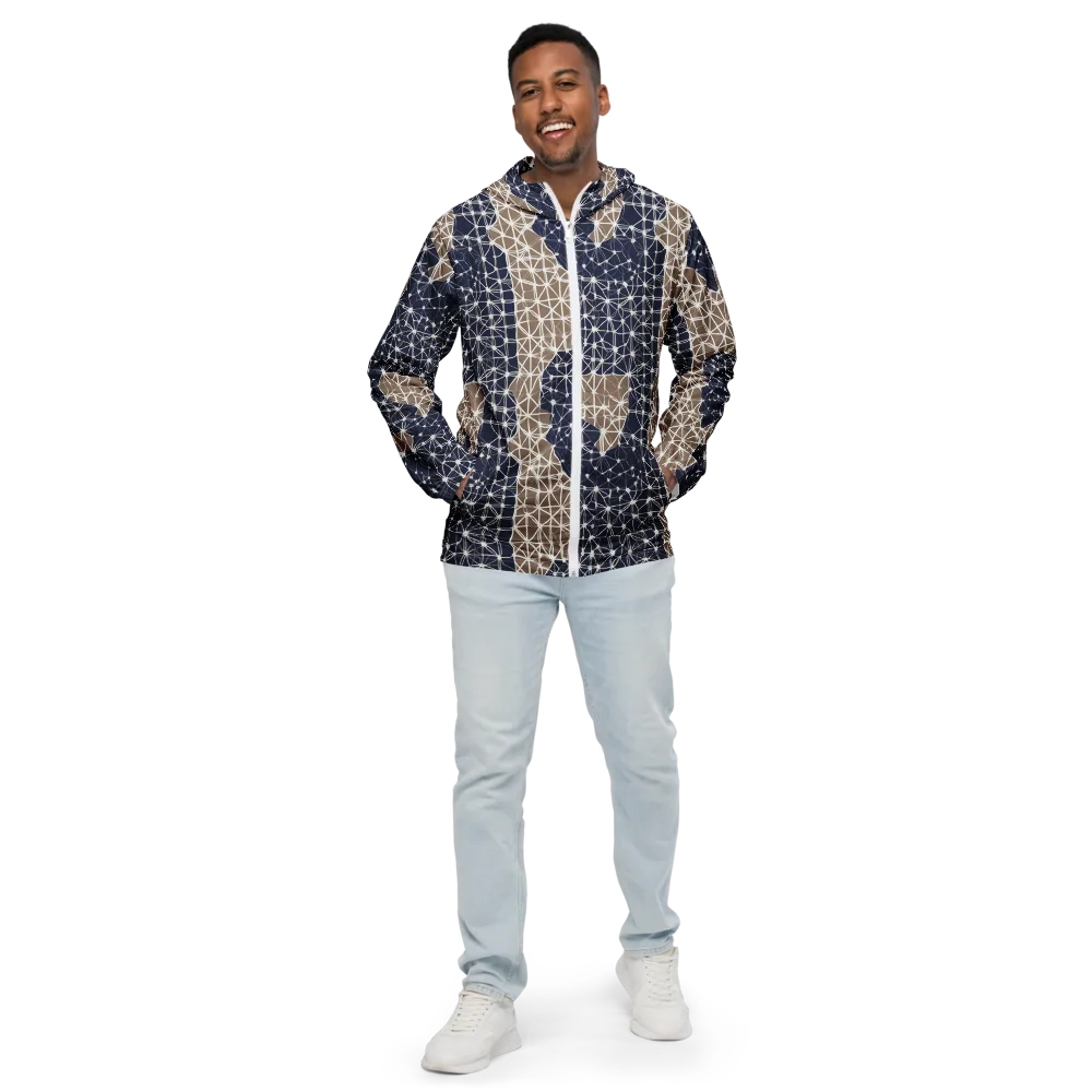 Ivory Interlace on Men's Windbreaker — Front