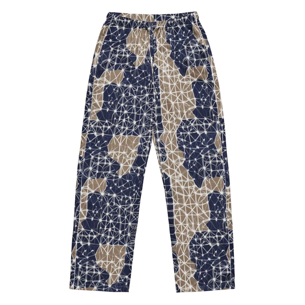 Ivory Interlace on Women's Pajama Pants — Front