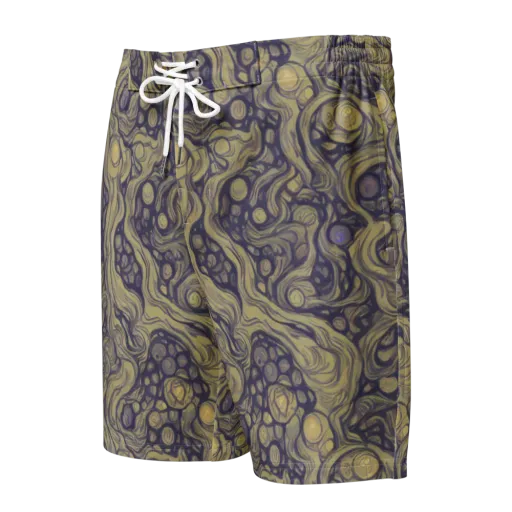 Olive Undertow on a Men's Board Shorts