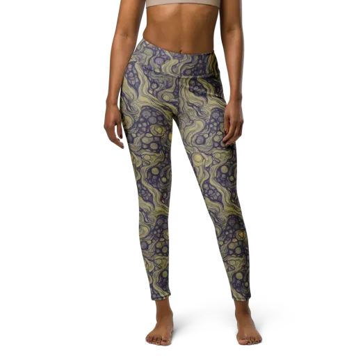 Olive Undertow on a Yoga Leggings