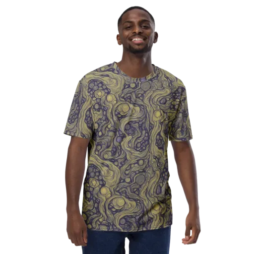 Olive Undertow on a Men's Crew Neck T-Shirt