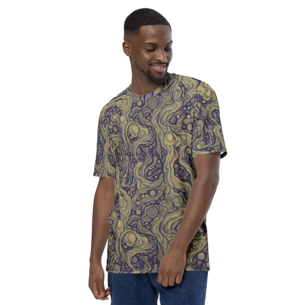 Olive Undertow on Men's Crew Neck T-Shirt — Left