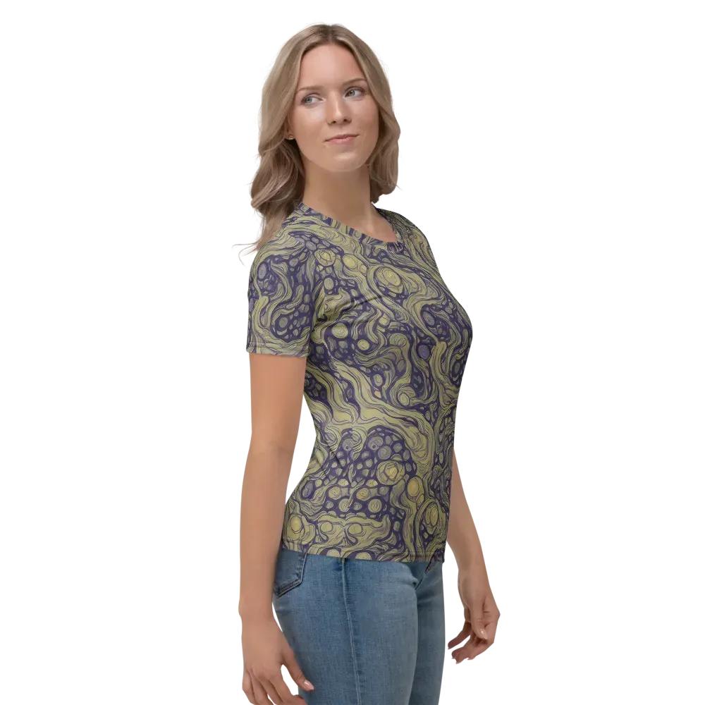Olive Undertow on Women's Crew Neck T-Shirt — Right