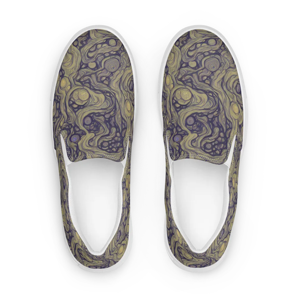 Olive Undertow on Women's Slip-On Canvas Shoes — Front