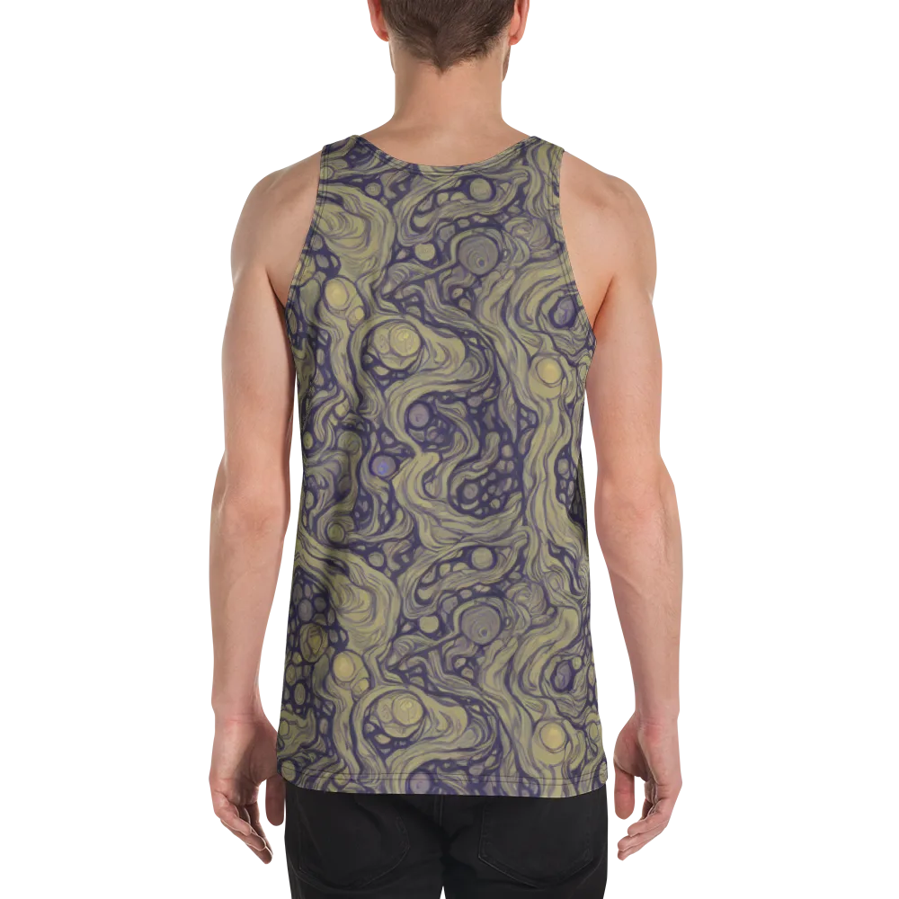Olive Undertow on Men's Tank Top — Back