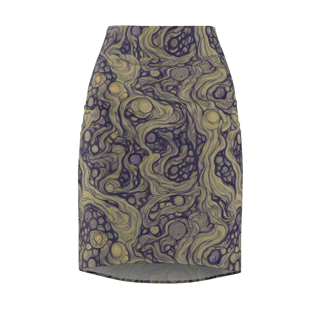 Olive Undertow on Pencil Skirt — Front