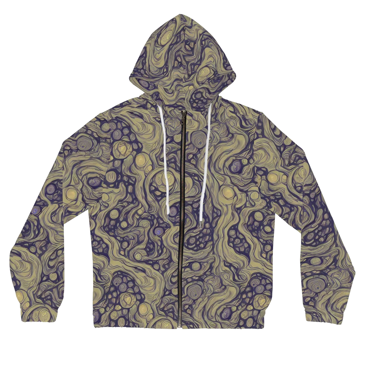 Olive Undertow on Women's Full-Zip Hoodie — Front