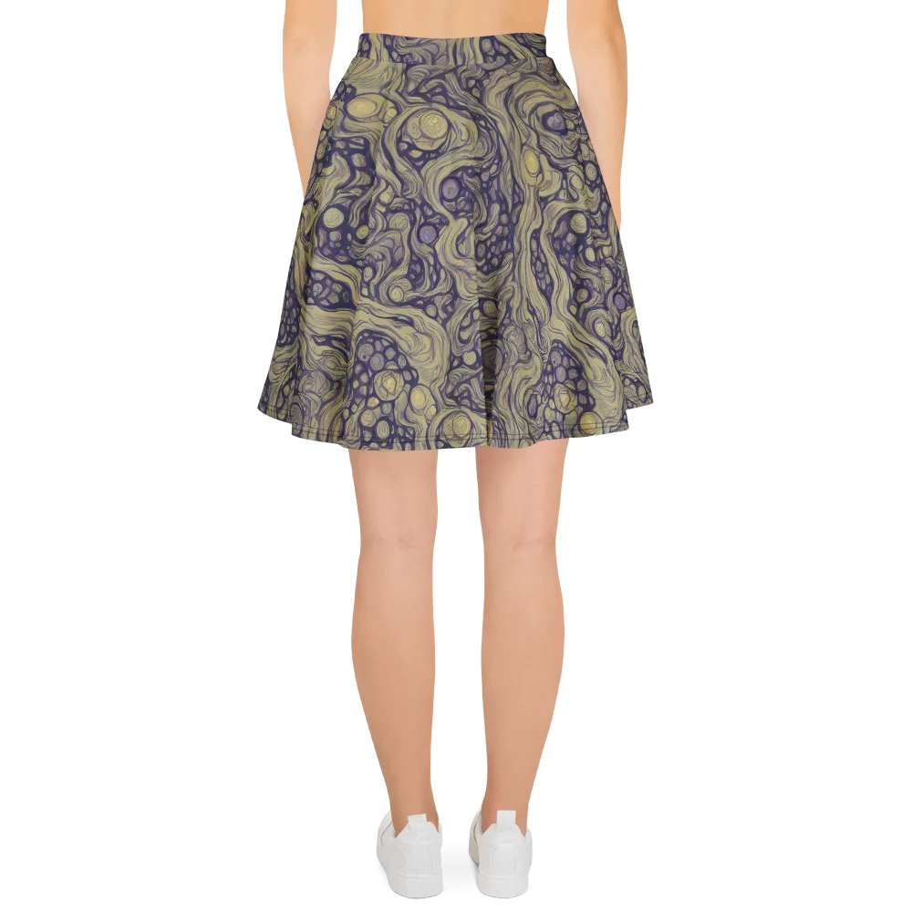Olive Undertow on Skater Skirt — Back