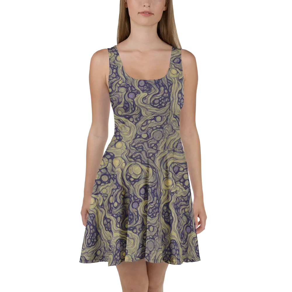 Olive Undertow on Skater Dress — Front