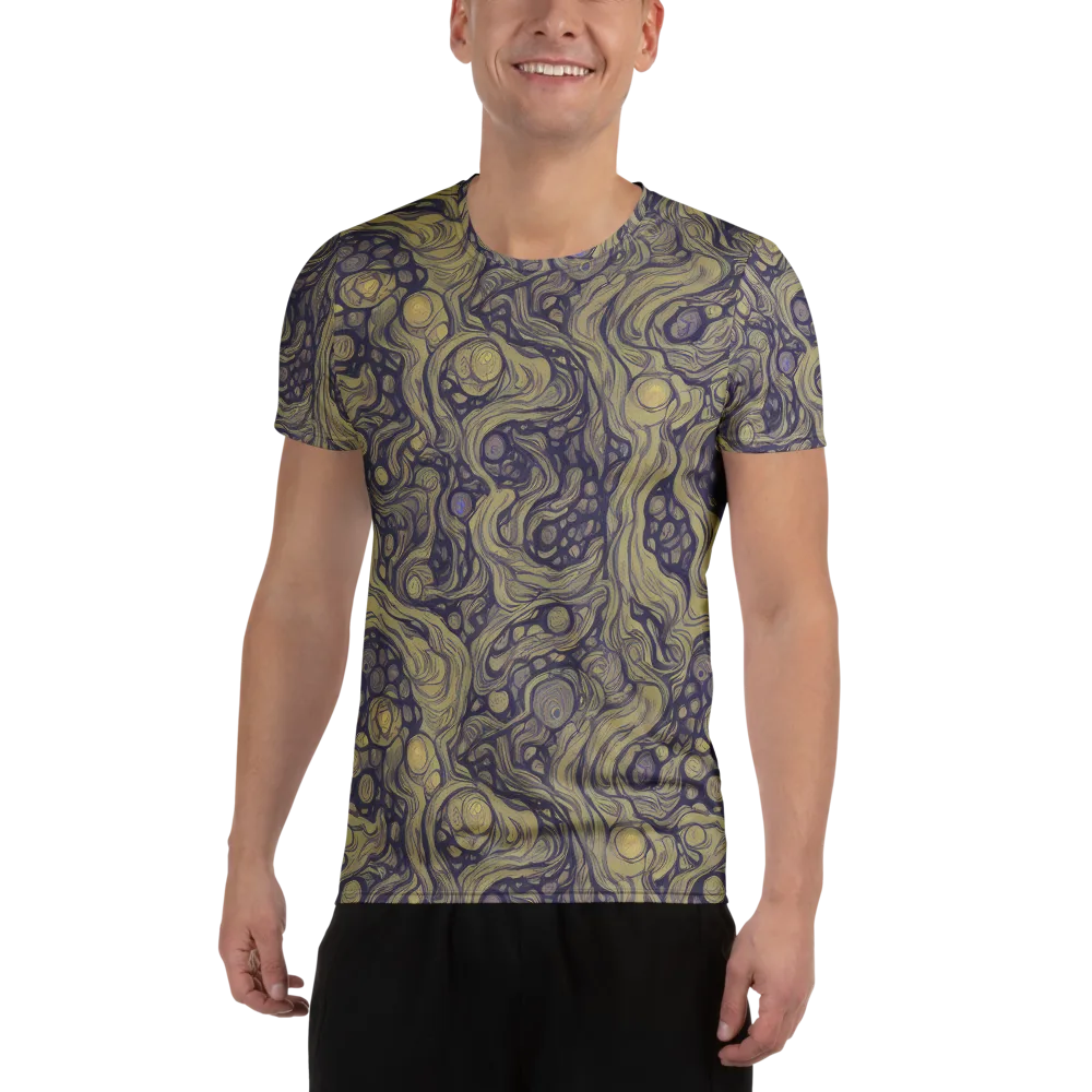 Olive Undertow on Men's Athletic T-Shirt — Front