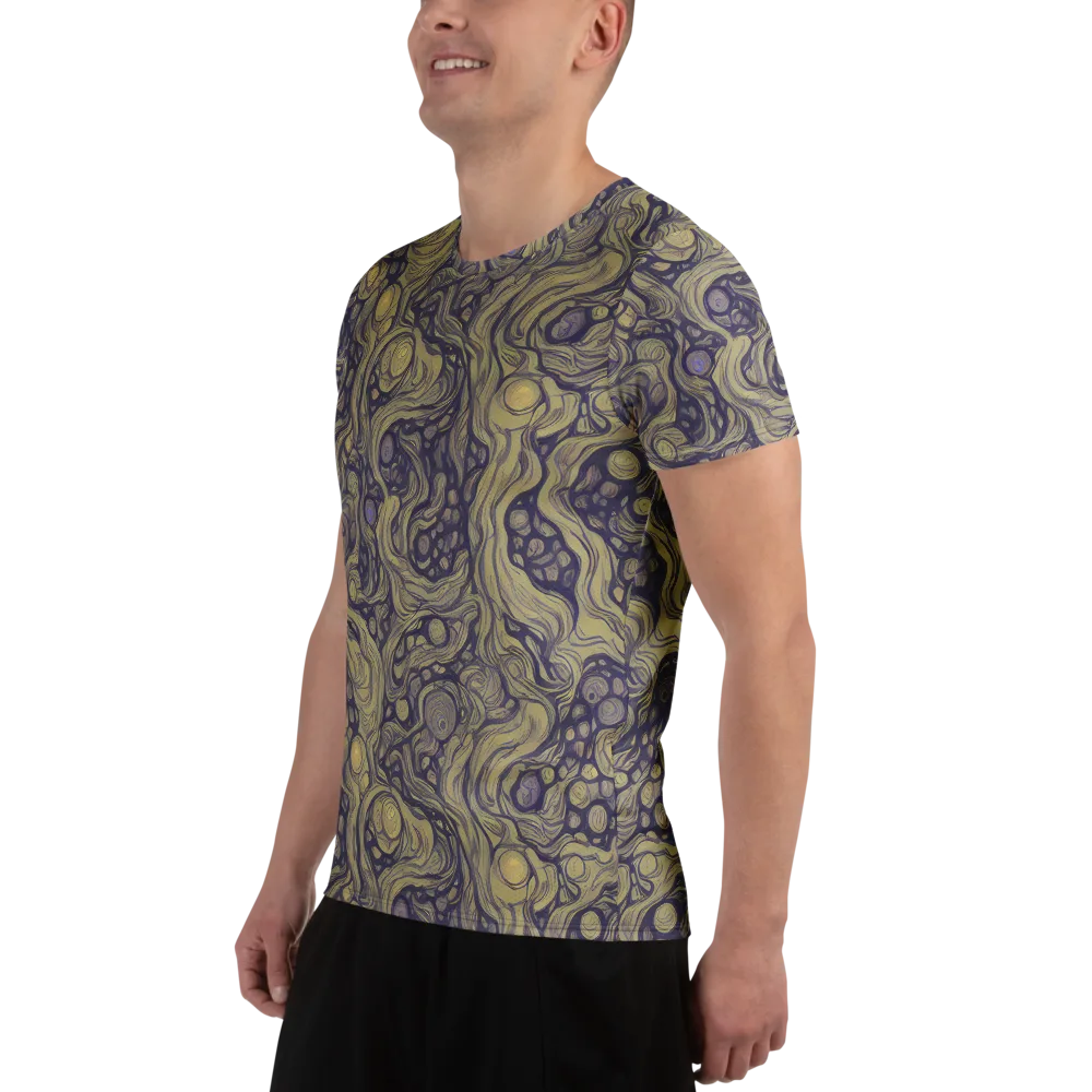Olive Undertow on Men's Athletic T-Shirt — Left