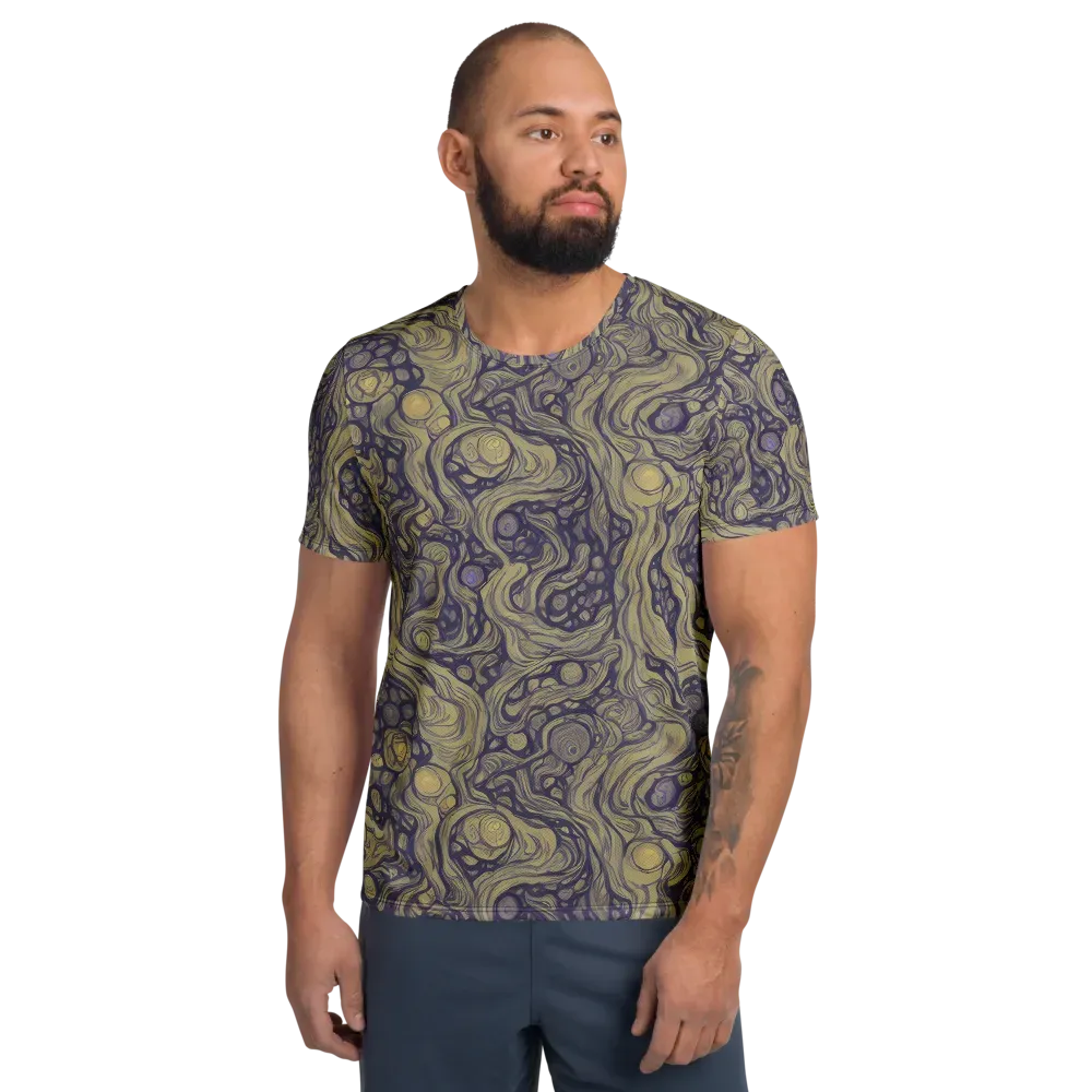 Olive Undertow on Men's Athletic T-Shirt — Front
