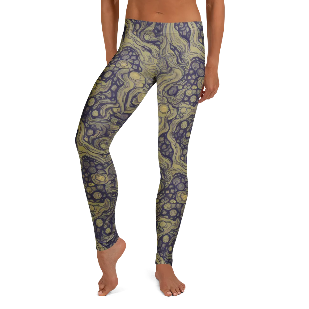 Olive Undertow on Leggings — Front