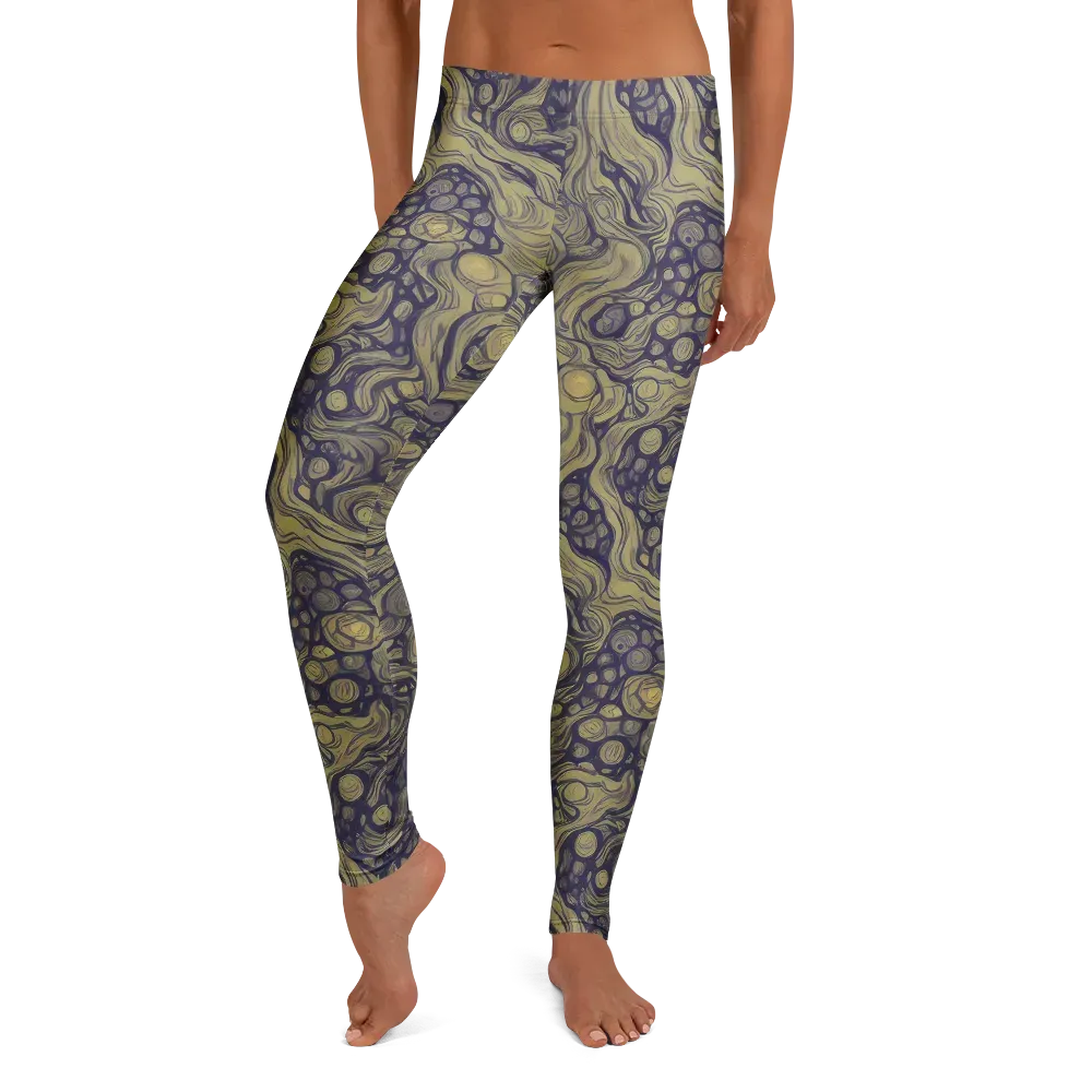 Olive Undertow on Leggings — Front
