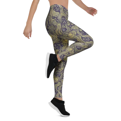 Olive Undertow on a Leggings