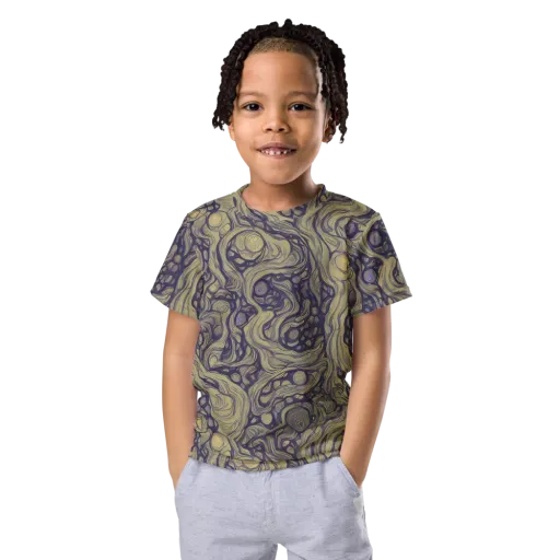 Olive Undertow on a Kids Crew Neck T-Shirt