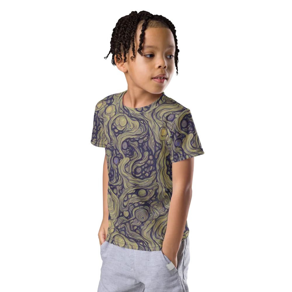 Olive Undertow on Kids Crew Neck T-Shirt — Left Front