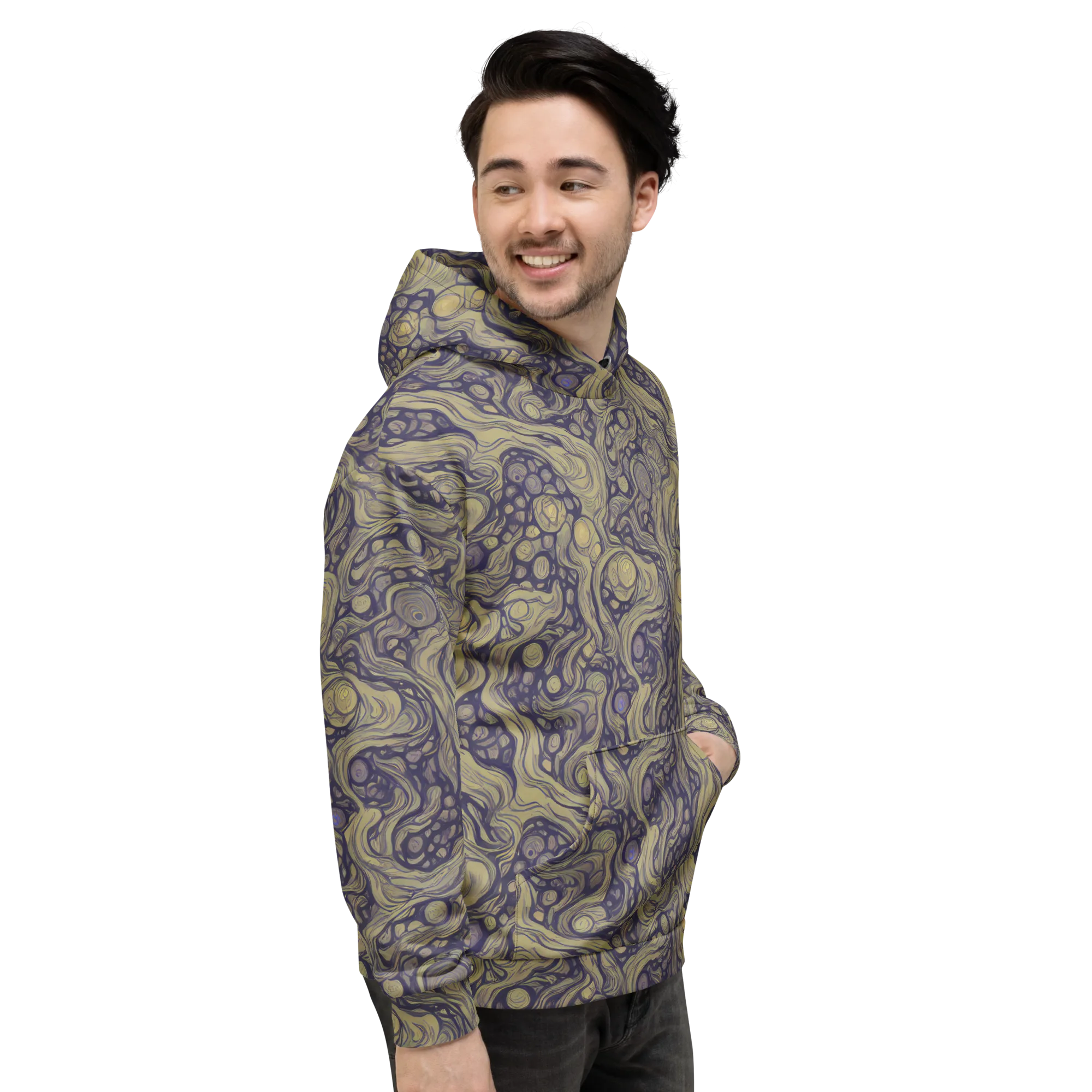 Olive Undertow on Hoodie — Right