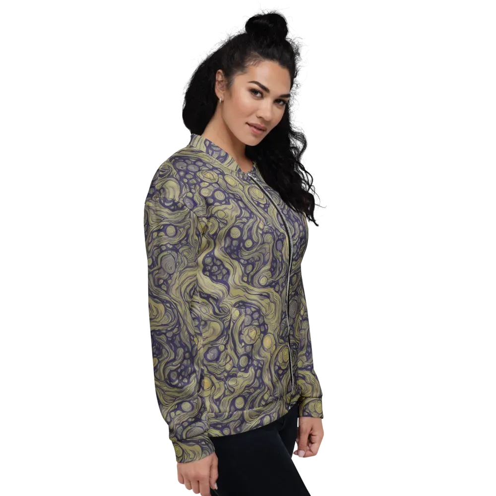 Olive Undertow on Bomber Jacket — Right