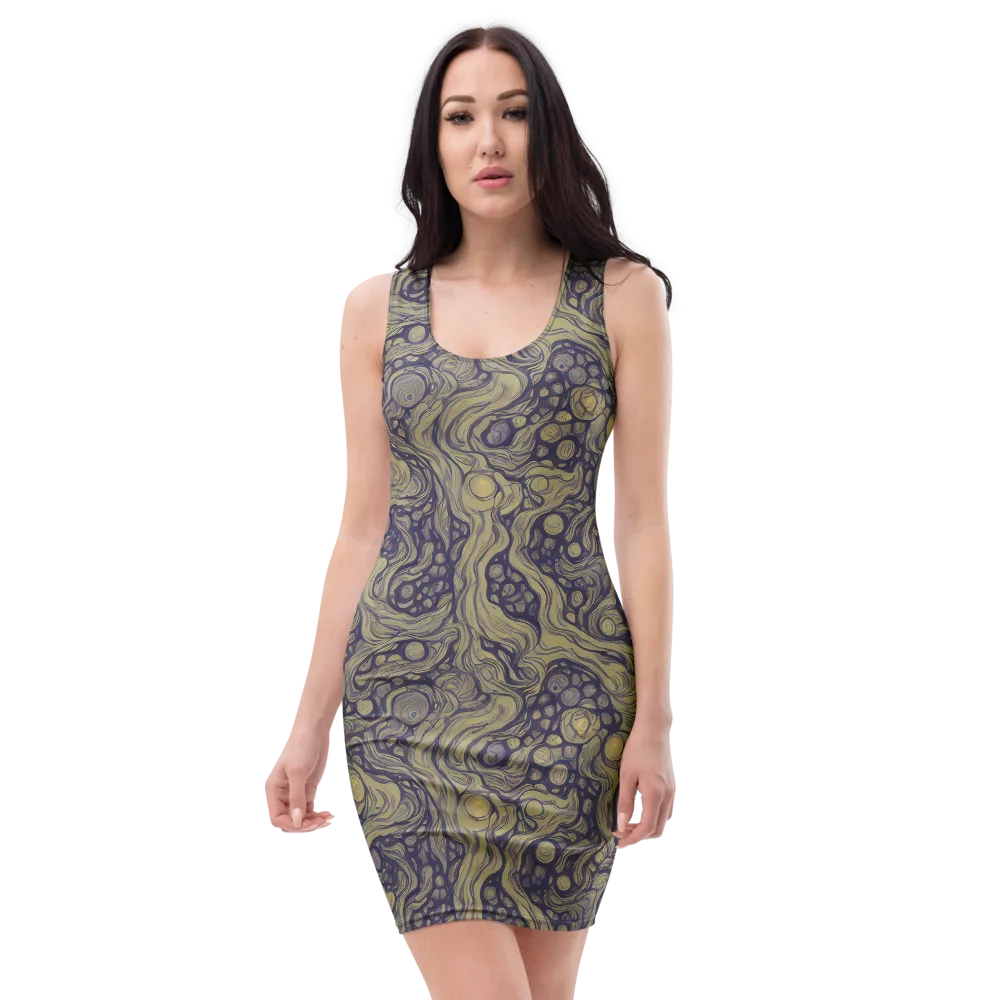 Olive Undertow on Bodycon Dress — Front