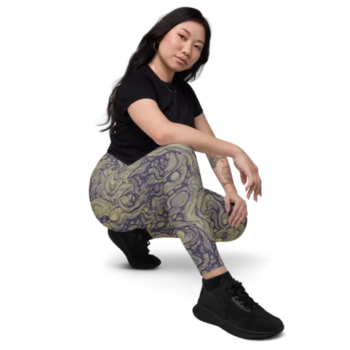 Olive Undertow on a Leggings with Pockets