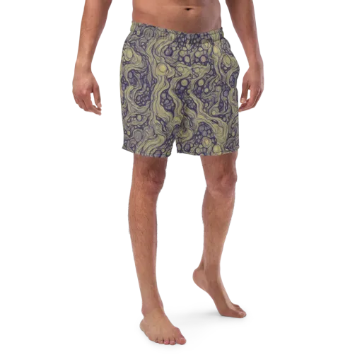 Olive Undertow on a Swim Trunks