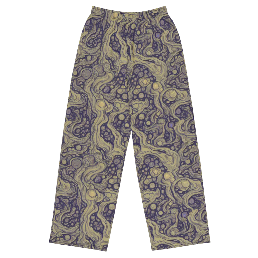 Olive Undertow on Wide-Leg Pants — Front