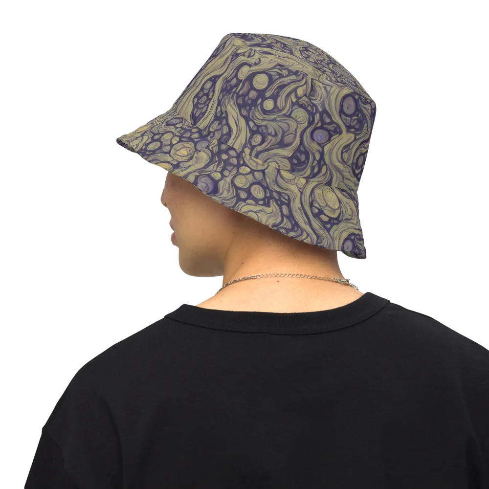 Olive Undertow on Reversible Bucket Hat — Back Inside