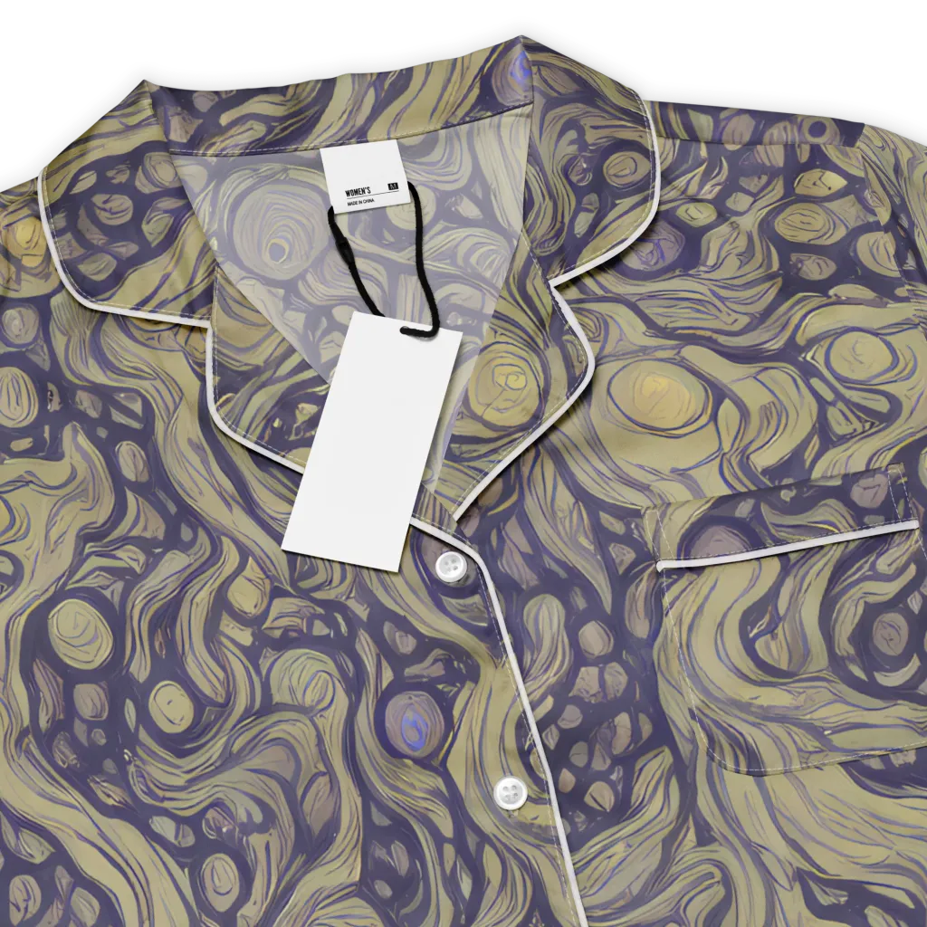 Olive Undertow on Women's Short Sleeve Pajama Top — Product details