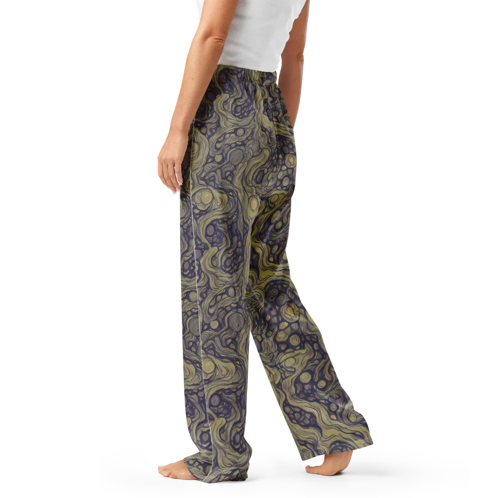 Olive Undertow on Women's Pajama Pants — Left