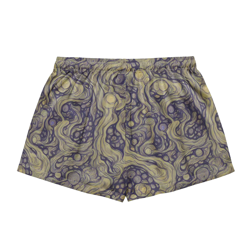 Olive Undertow on Women's Pajama Shorts — Back