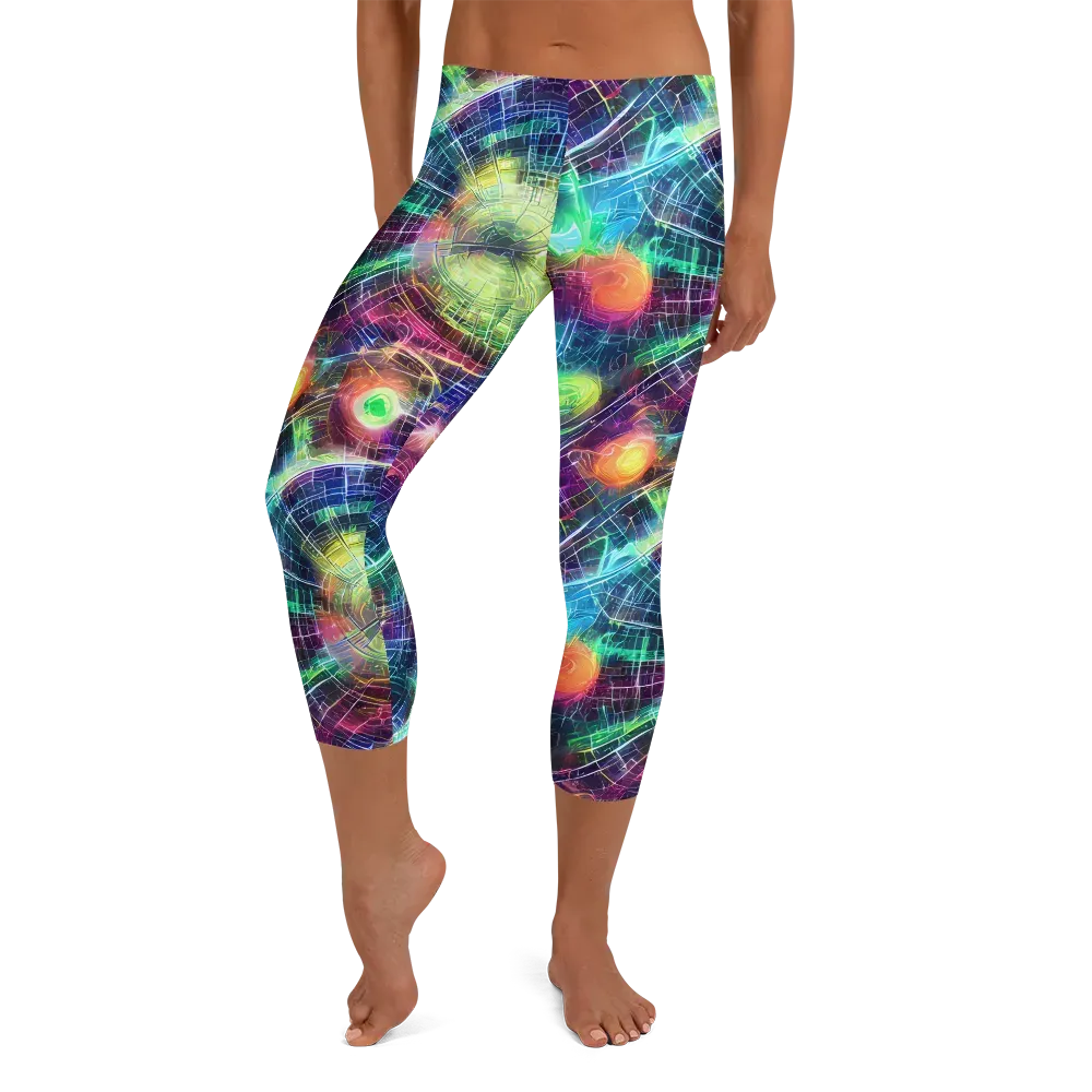 Nova Network on Capri Leggings — Front