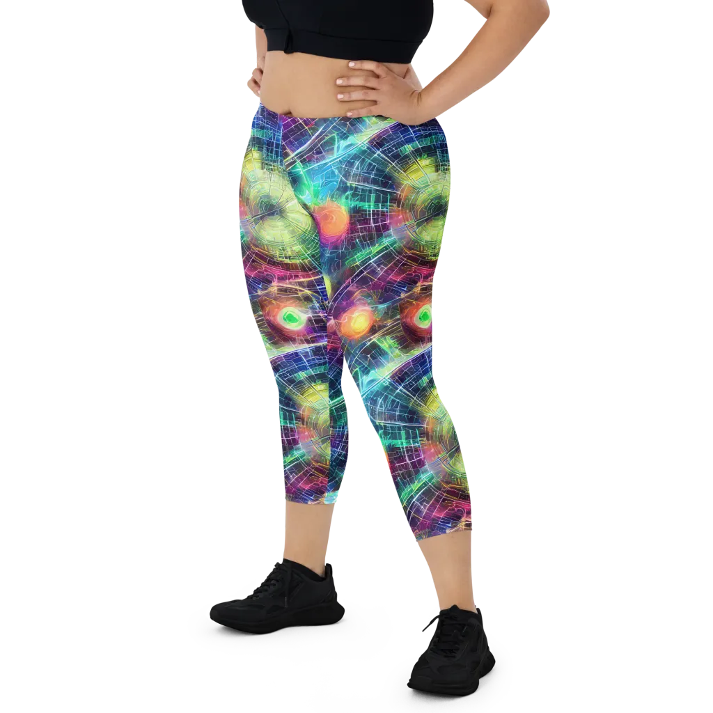 Nova Network on Capri Leggings — Front