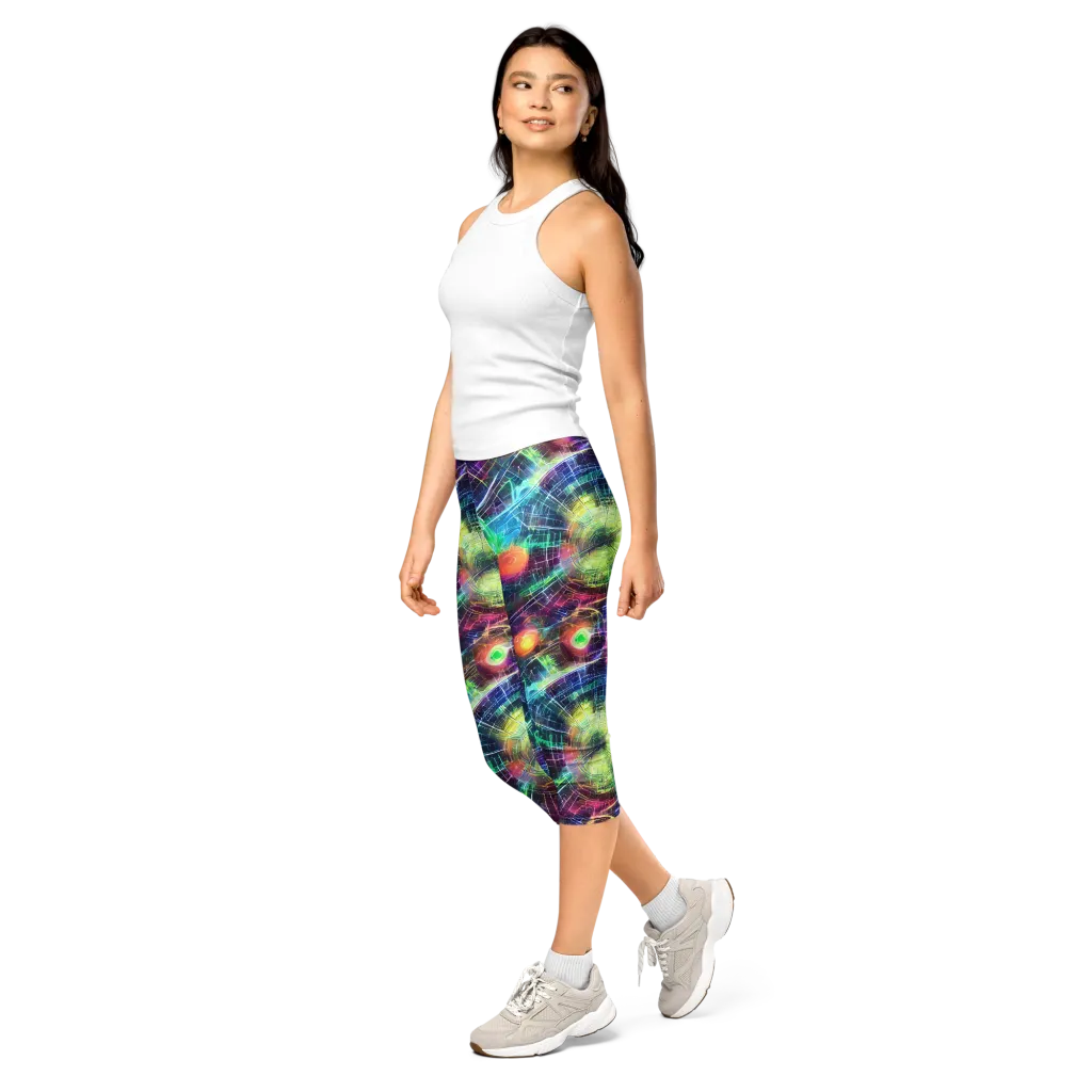 Nova Network on Capri Leggings — Left Front