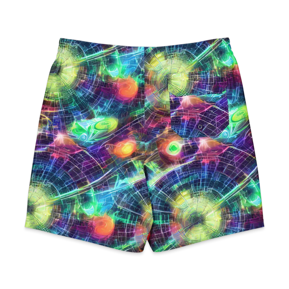 Nova Network on Men's Board Shorts — Back