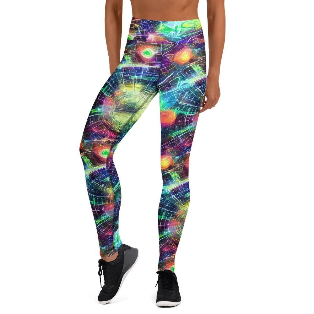 Nova Network on Yoga Leggings — Front