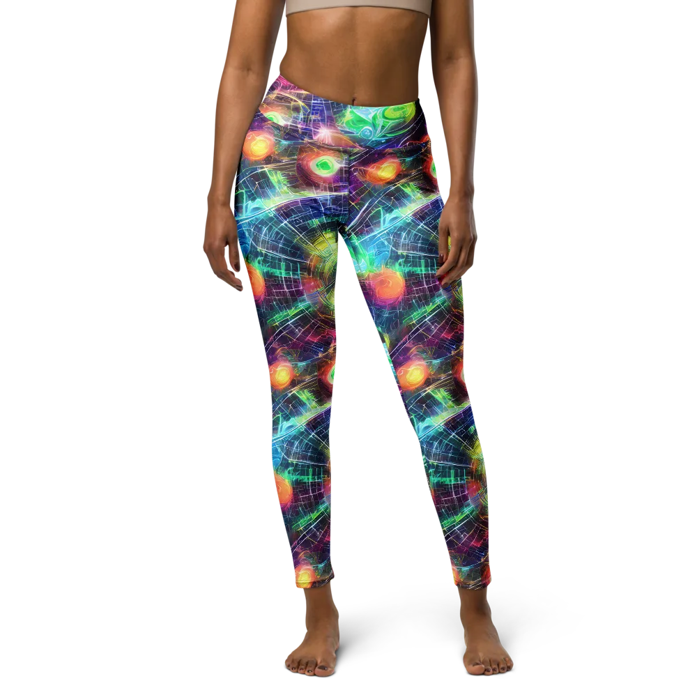 Nova Network on Yoga Leggings — Front