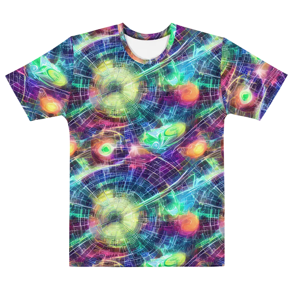 Nova Network on Men's Cotton Crew Neck T-Shirt — Front