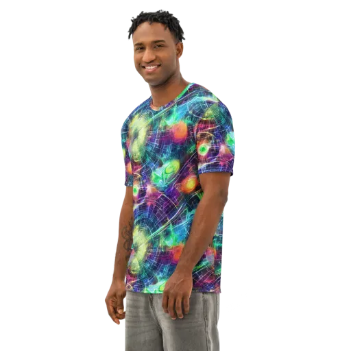 Nova Network on a Men's Cotton Crew Neck T-Shirt