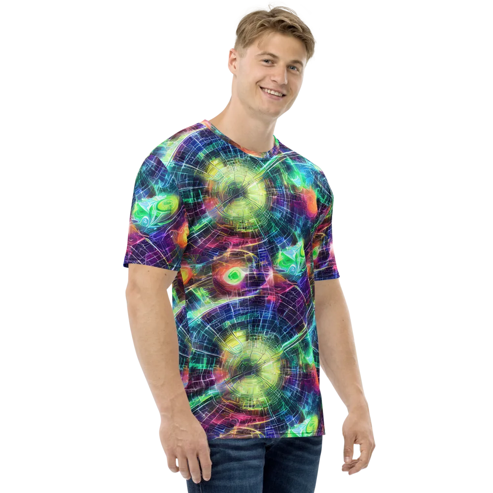 Nova Network on Men's Crew Neck T-Shirt — Right