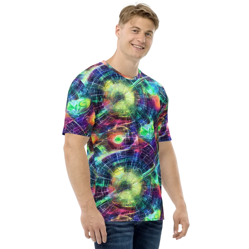 Nova Network on Men's Crew Neck T-Shirt — Right